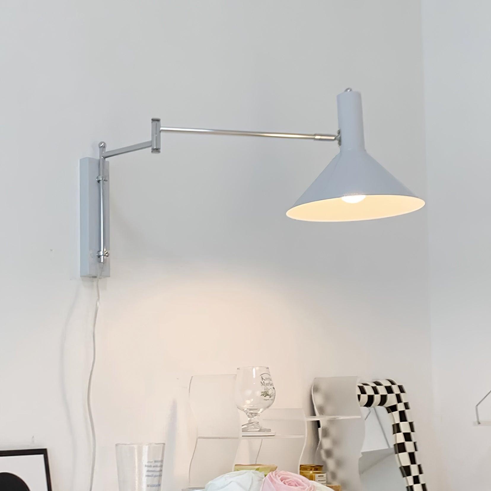 Classic Modern Swing Arm Adjustable Bedside Reading Wall Lamp M19