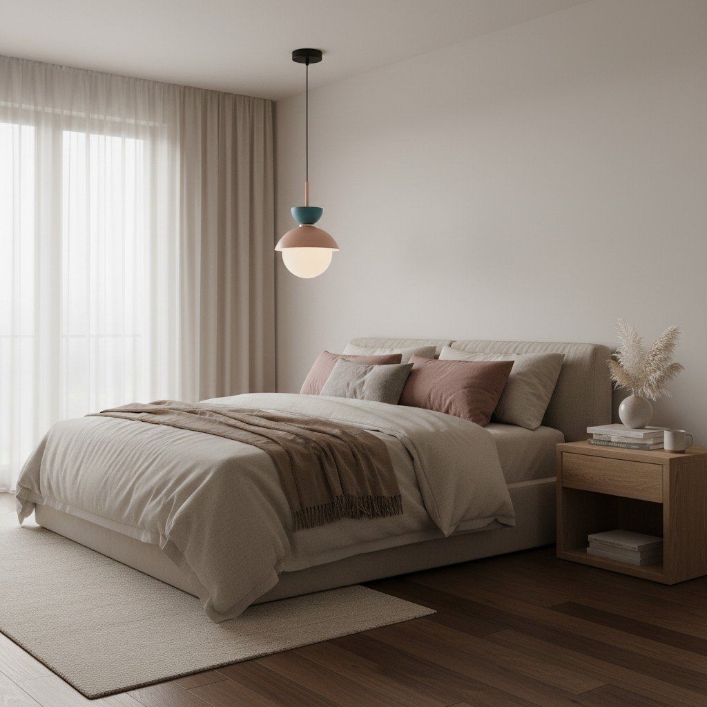 Frovela Nordic Macaroon Pendant Lamp with Globe Design - Aluminum Lighting for Bedroom or Living Room T567