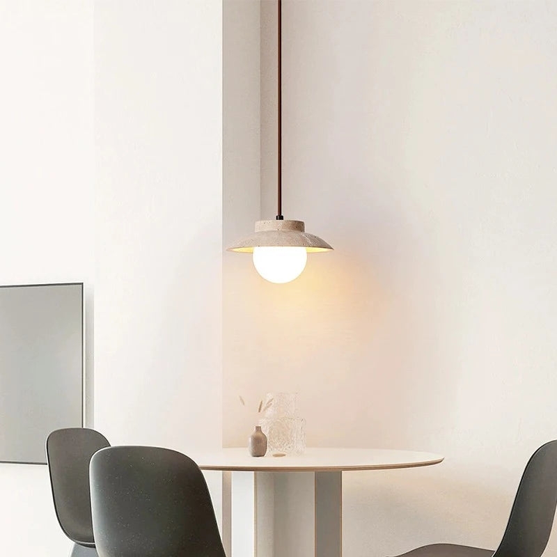 Travertine LED Stone Pendant Light T2160