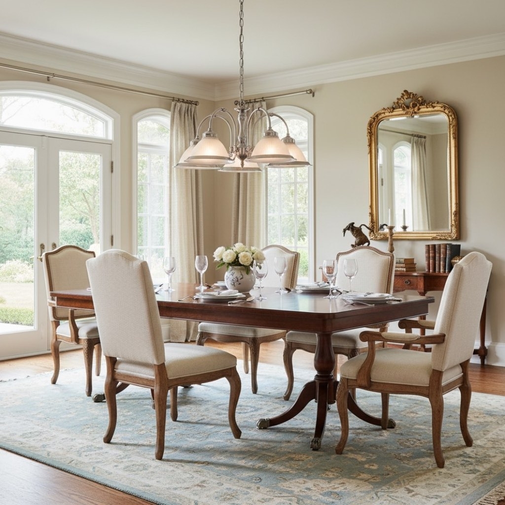 TF Vintora Ribbed Glass Pendant Light - Elegant Metal Trim for Kitchens, Dining Areas and Hallways T1022