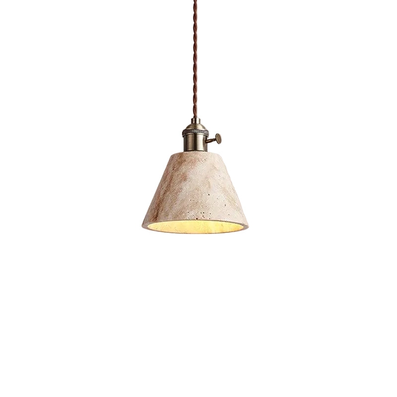 Alagusmo Minimalist Travertine Pendant Light T2116