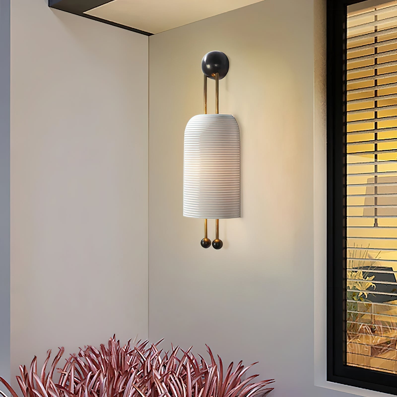 Lantern Glass Sconce T1702