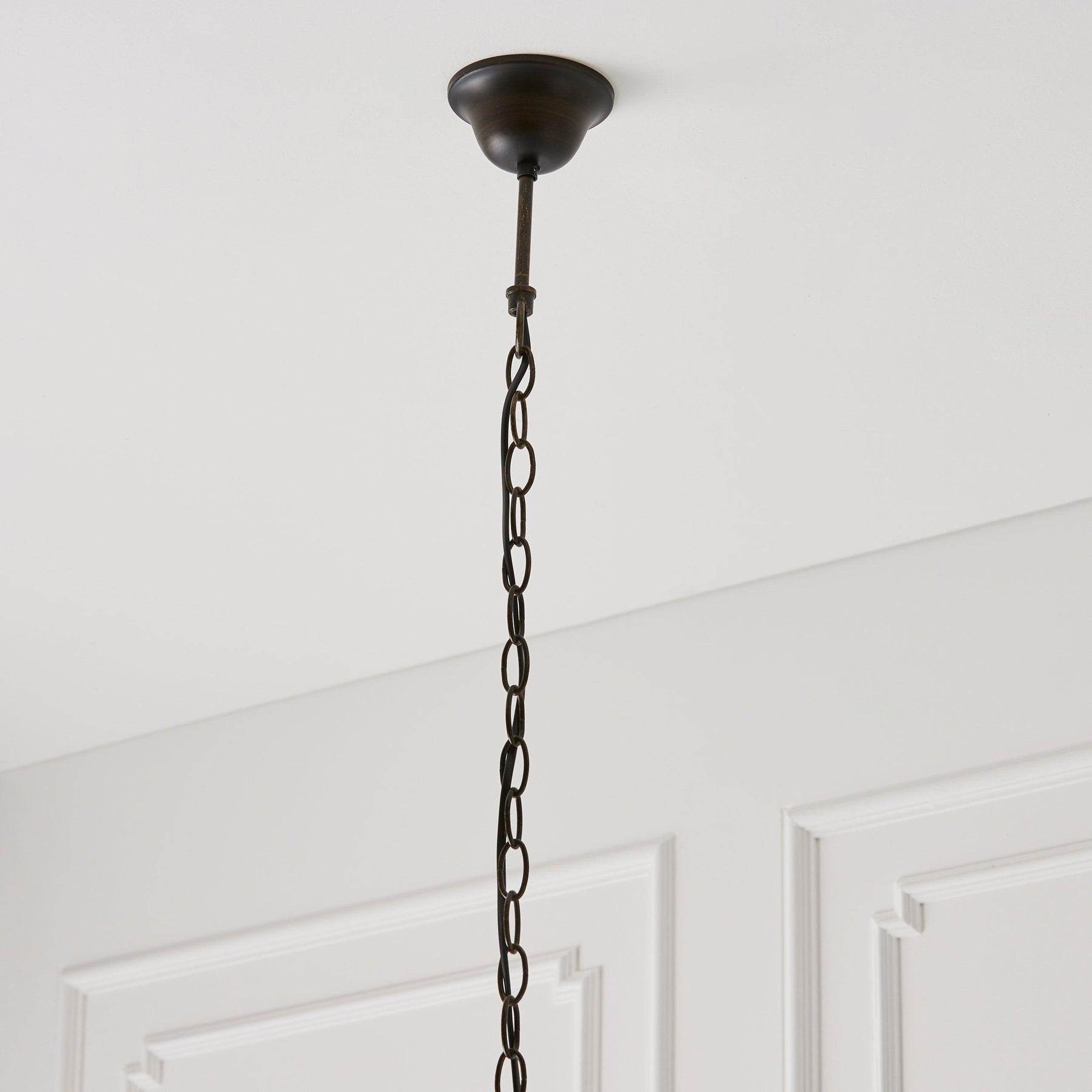 TF Hutchinson Tiffany Glass Pendant Light with Artistic Mosaic Design for Dining and Living Spaces T956