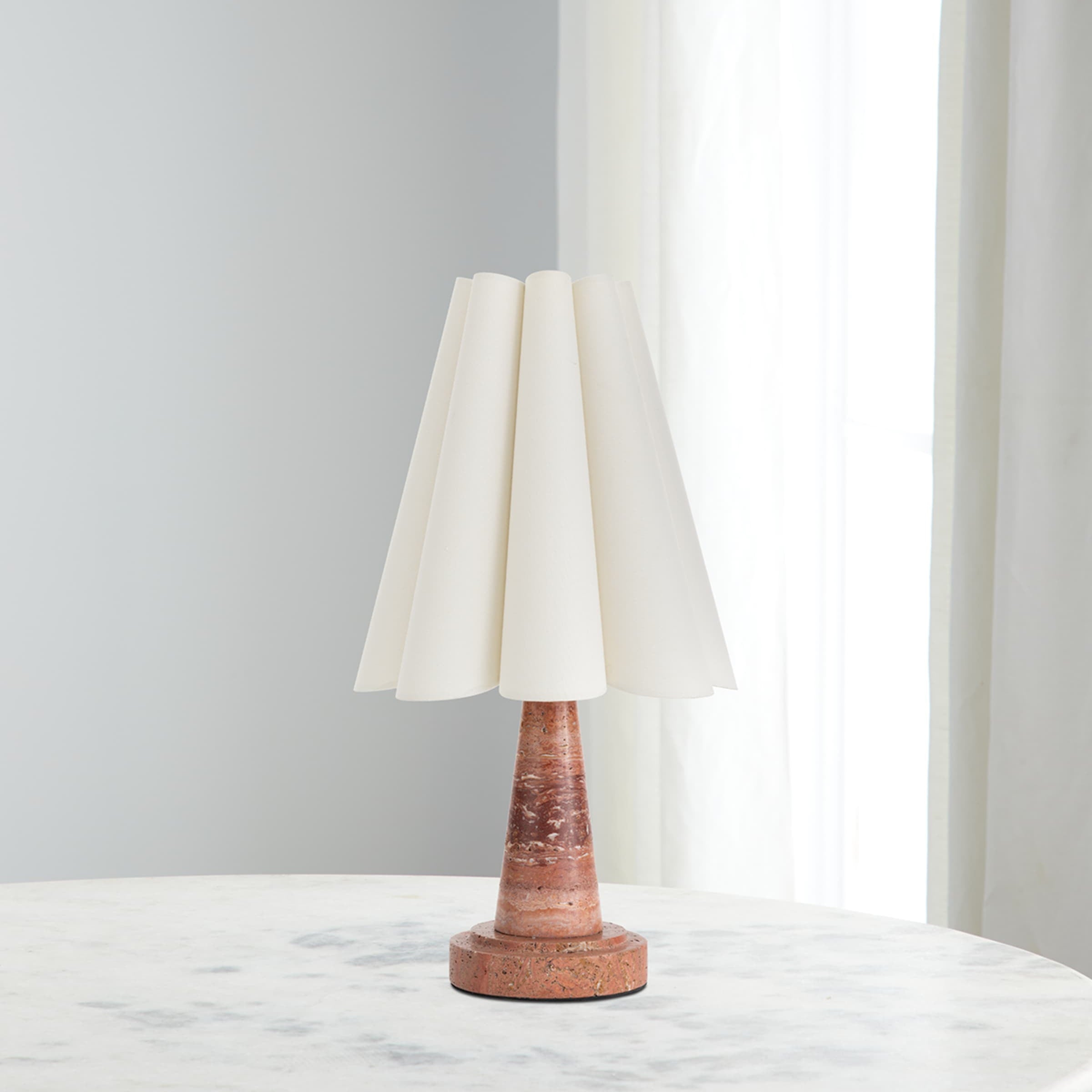 Shadon Marble Pleated Table Lamp T1904