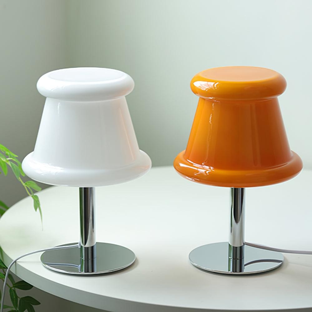 Cream Creative Irregular Cylindrical Table Lamp M533