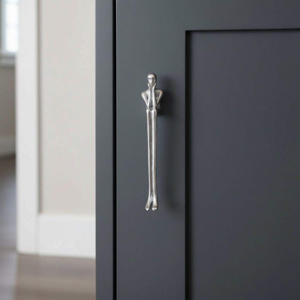 Verlitho Sculptural Metal Handle – Contemporary Drawer Pull Decor T1188