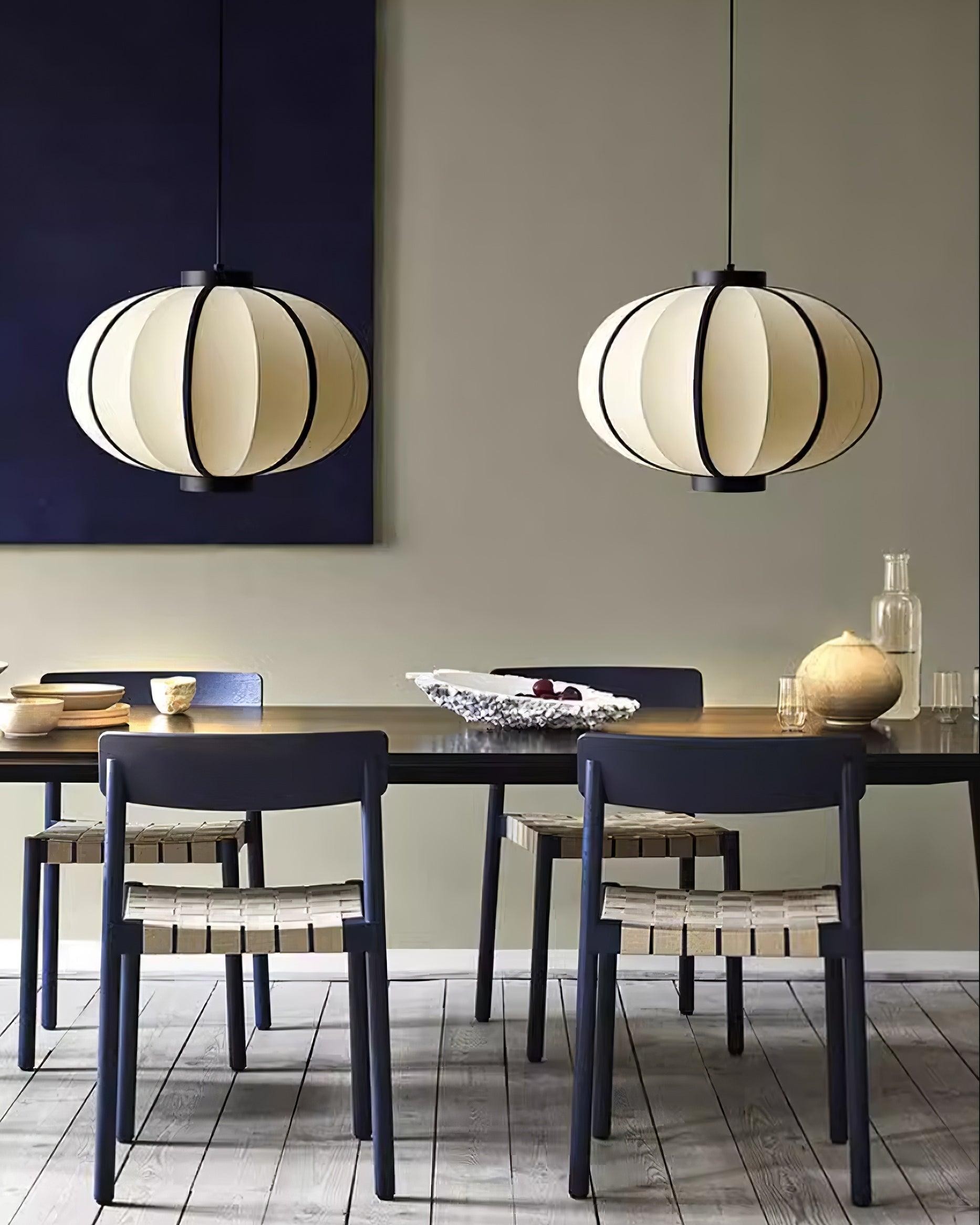 Minimalist Black and White Lantern Pendant Lamp M118