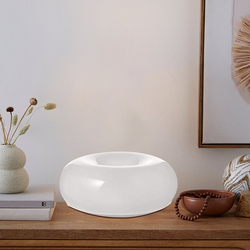 Glass Donut Table Wall Lamp - Bauhaus Style Accent Light Fixture S77