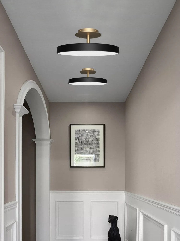 Round Flush Ceiling Lamp — Nordic Minimalist Light for Bedroom & Living G104
