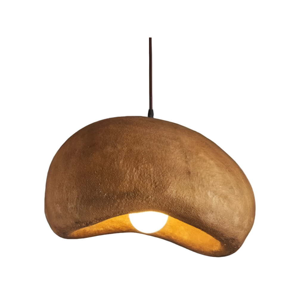 Wabi-Sabi Coffee Cloud Japandi Resin Pendant Light T2048