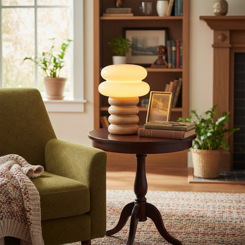 Auralume Modern Accent Lamp - Elegant Design for Desk or Lounge Area T554