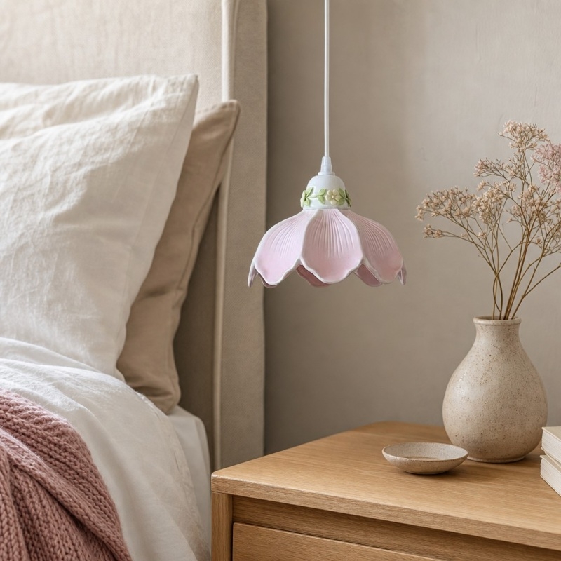 Cazelle Flower Pendant Lamp - Romantic Lighting for Bedroom T2262
