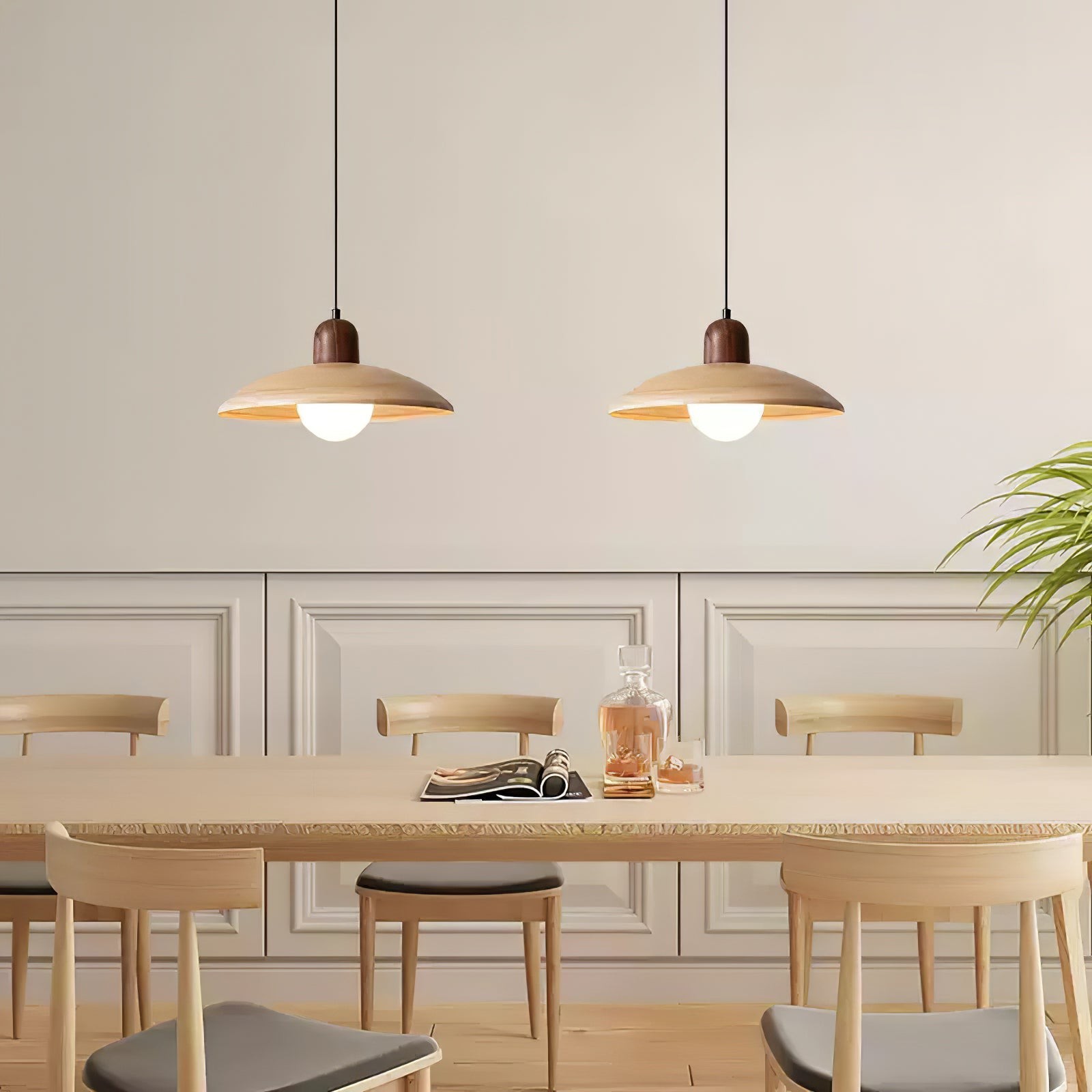 Medieval Style Simple Round Table Pendant Lamp M489
