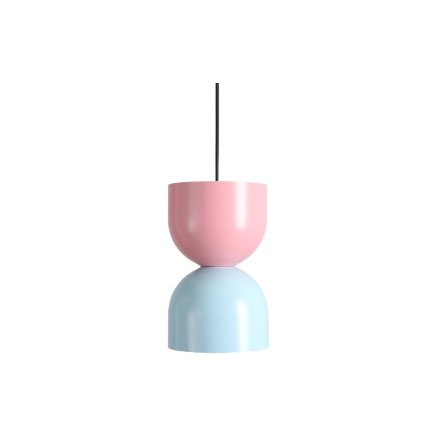 Pastel Dual‑Tone Pendant Light With Layered Metal Shade S228