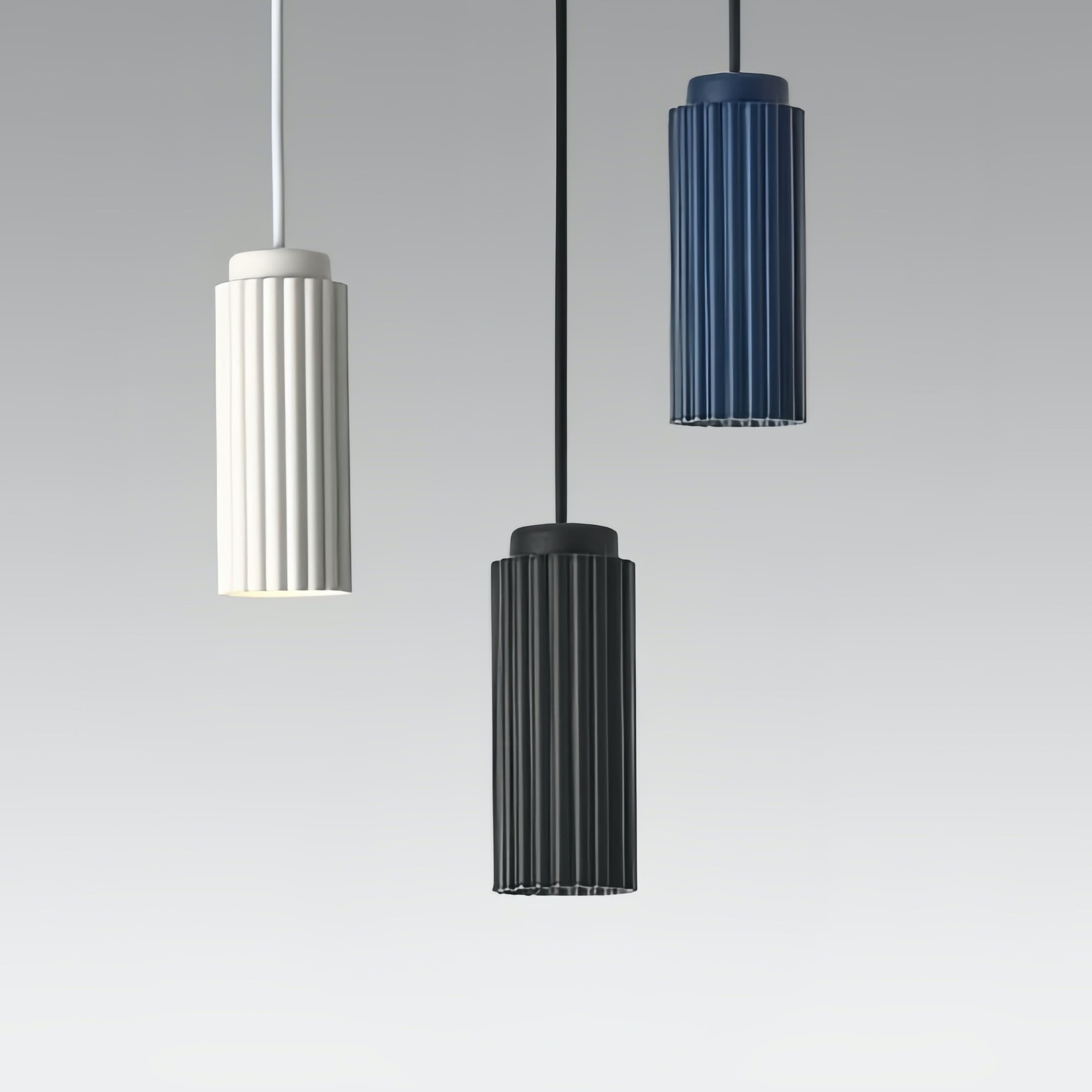 Nordic Cylinder Pendant Light – Textured Minimalist Ambient Lighting S238