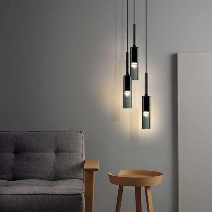 Modern Cylindrical Glass Pendant Light G42