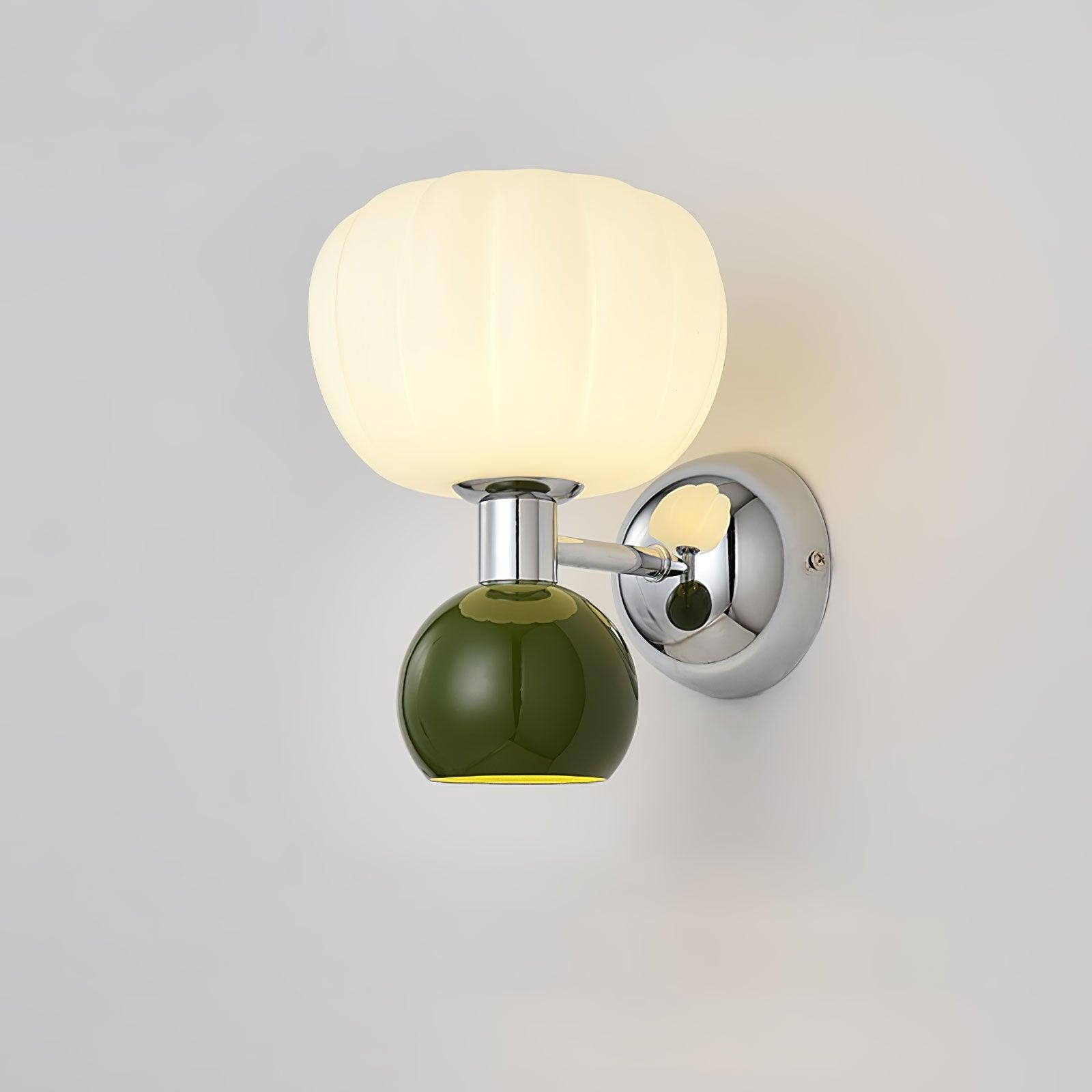 Cream Style Bedroom Bedside Pumpkin Wall Sconce M437