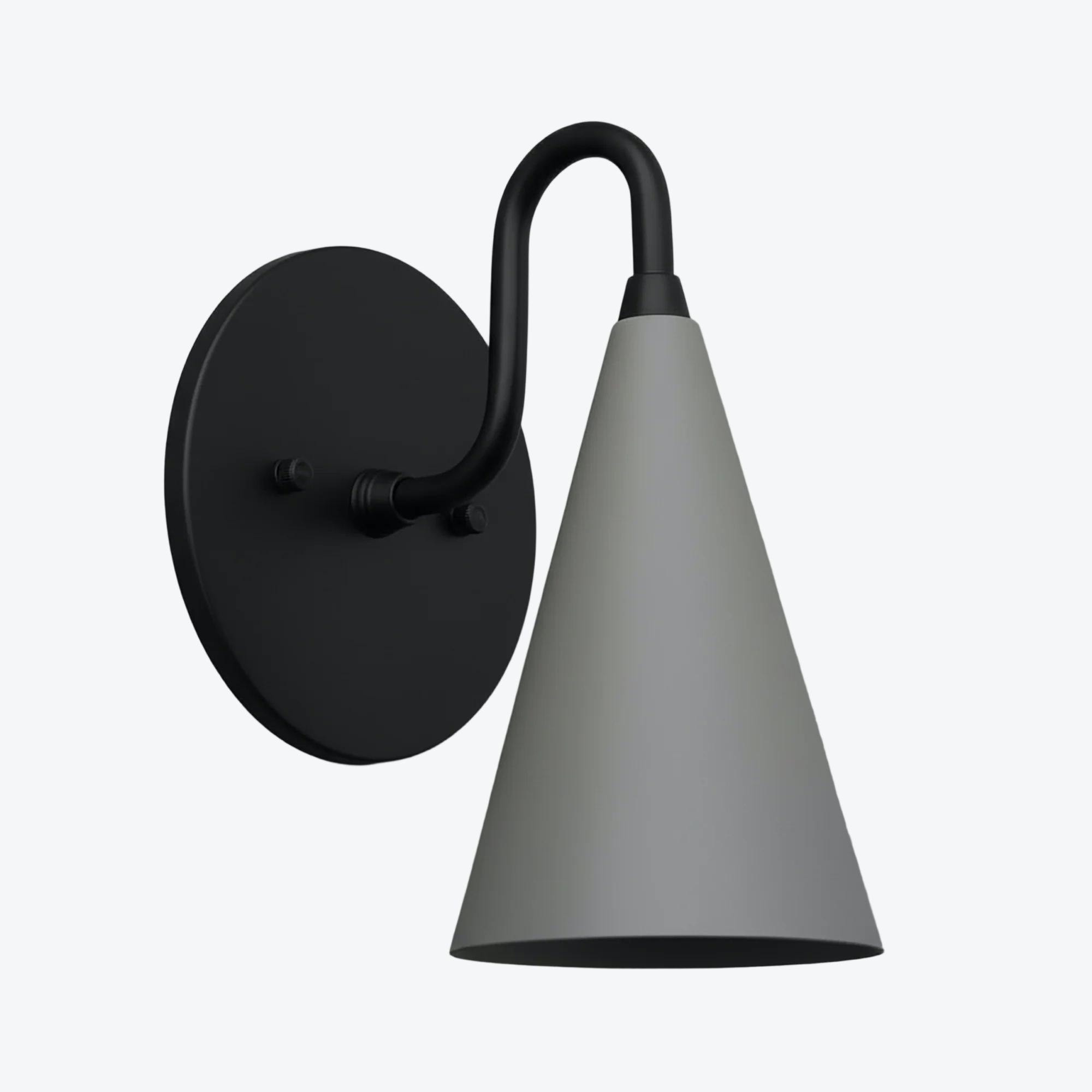 Curva Elegant Taper Shade Wall Sconce - Contemporary Accent for Living Room T780