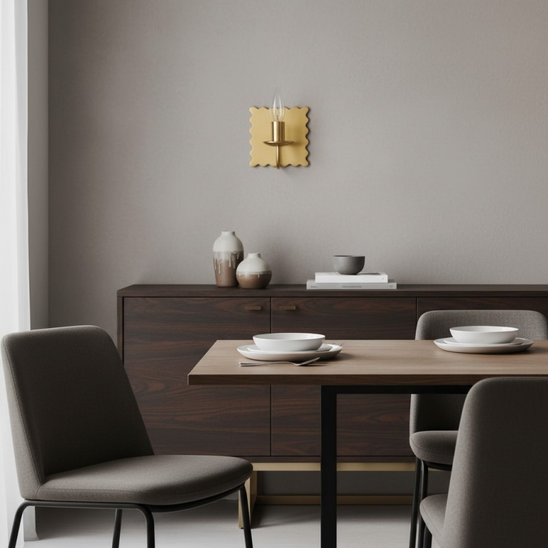 Modo Decorative Wall Light - Modern Wavy Metal Wall Sconce for Bedrooms and Hallways T709