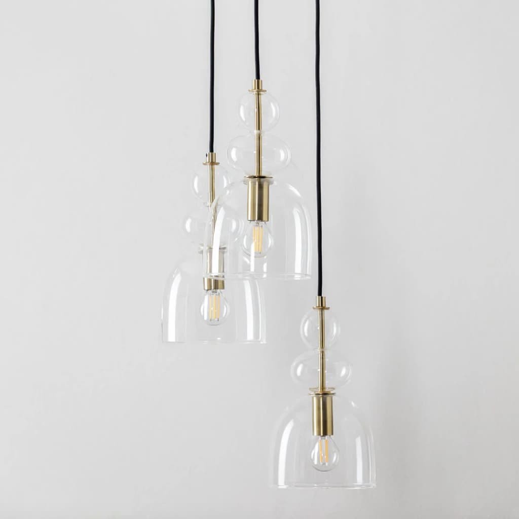 Contemporary Glass Lamp – Soft Glow for Modern Interiors S243