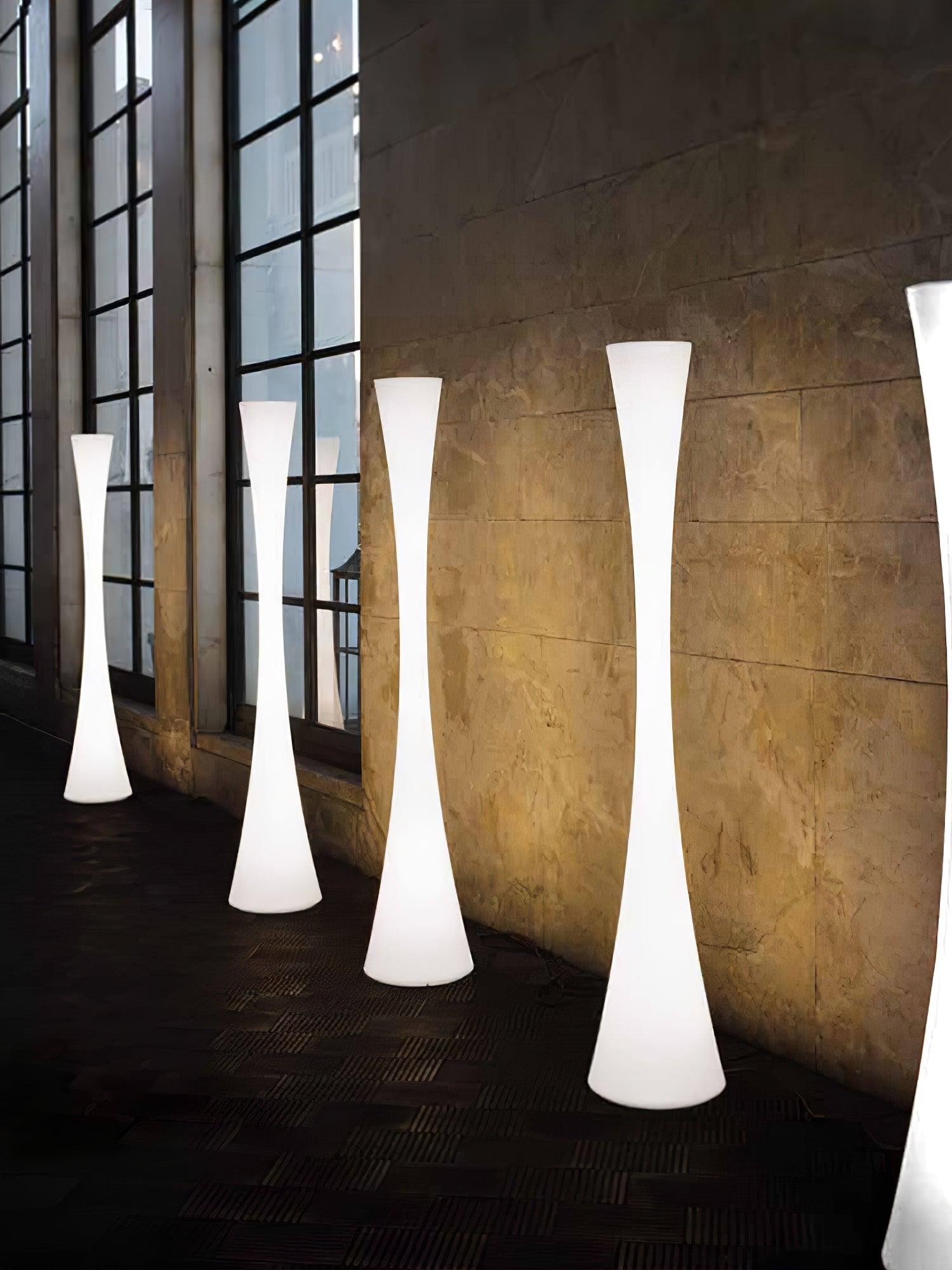 Romantic Simple White Column Floor Lamp G06