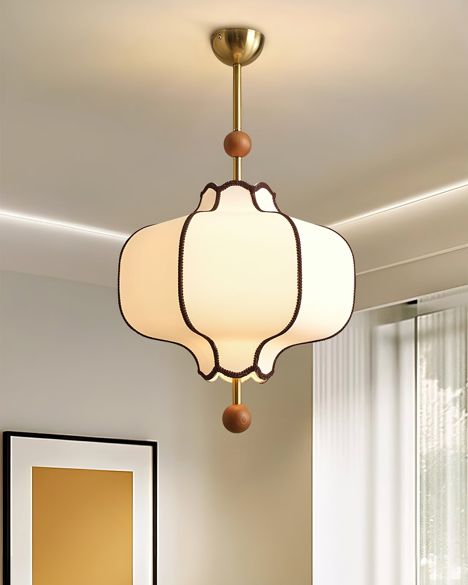 Vintage Textured Fabric Pendant Light M270