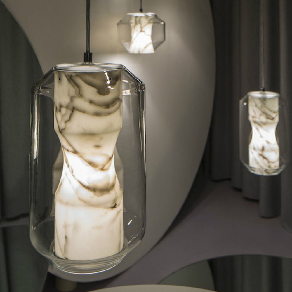 Glass Alabaster Pendant Lamp T1668