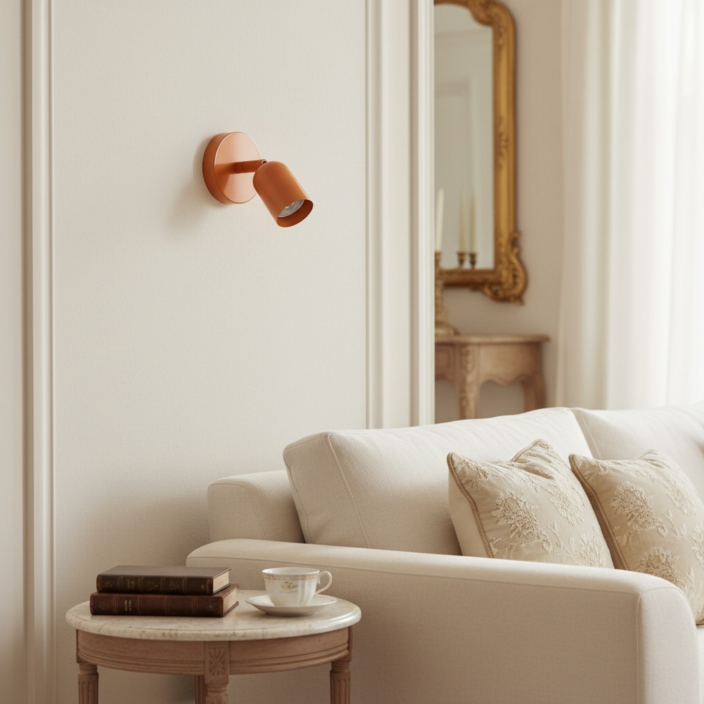 Solid Color Wall Sconce - Modern Bauhaus LED Bedside Lighting Interior S169