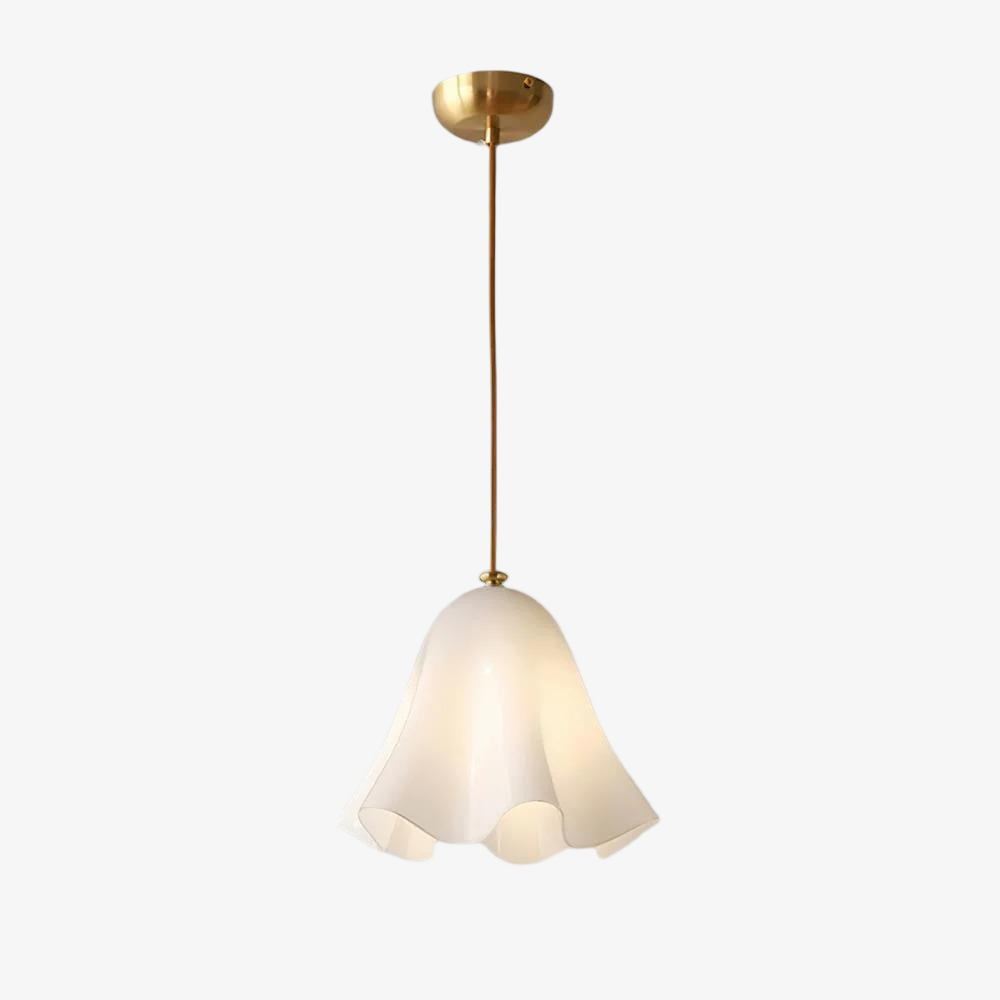 Bellina Wavy Edge Glass Pendant - French Style Light for Kitchen T279