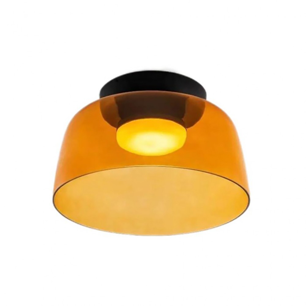 Nordic Morandi Glass Bowl Shaped Ceiling Lamp S184
