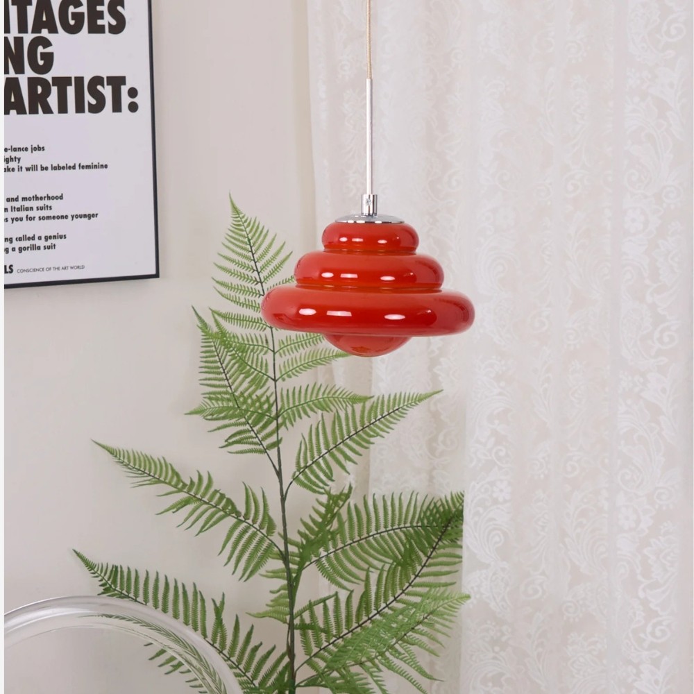 Tiered Pendant Lamp - Modern Glass and Metal for Dining Room S245
