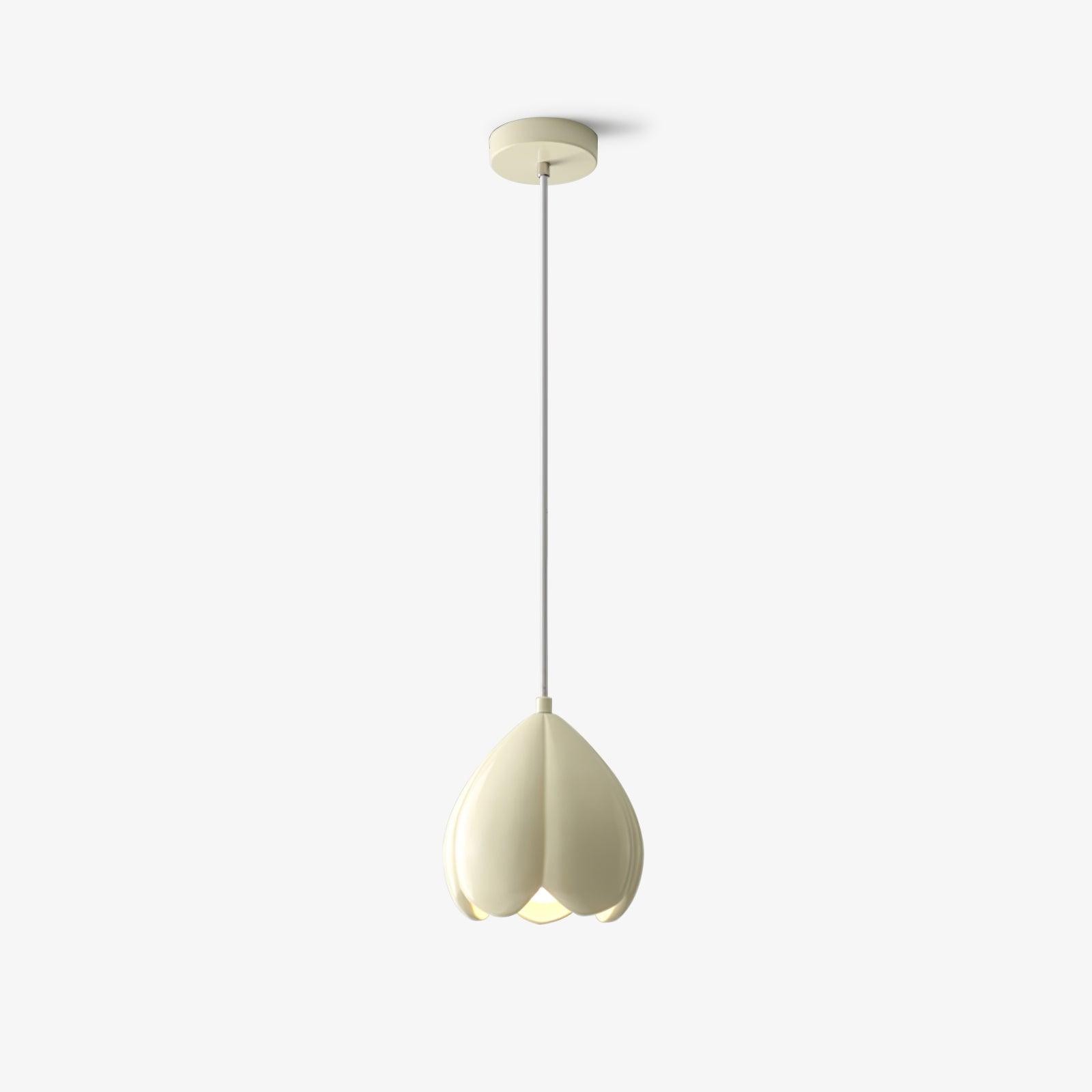Cream Color Resin Pod Pendant Lamp M369