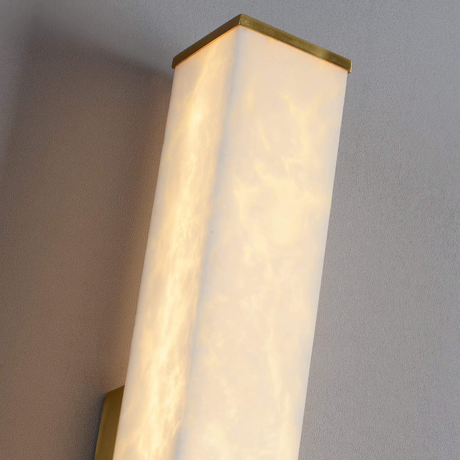 Cuboid Alabaster Wall Light T1622