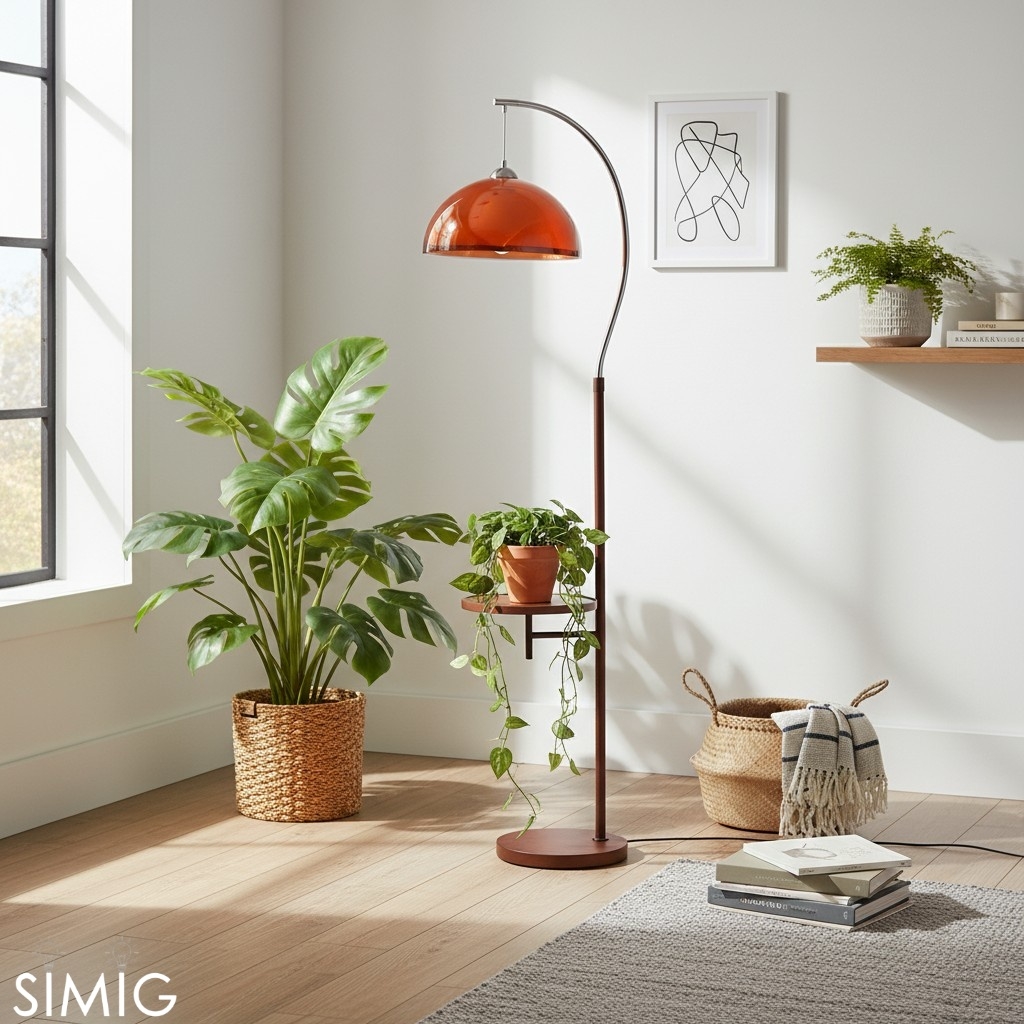 Afterglow Sunset Modern Floor Lamp Clean Lines - Bedroom Living Room T579