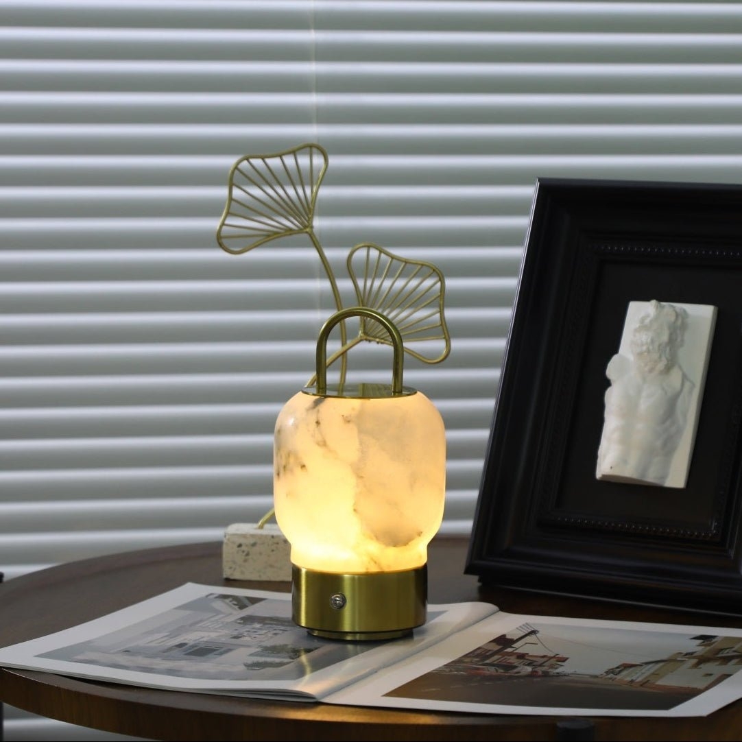 Alabaster Portable Rechargeable Table Lamp T1621