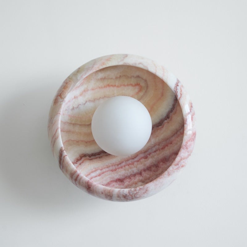 Bowl - Shaped Marble Wall Lamp P064