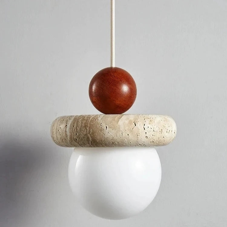 Cream Travertine Pendant Chandelier T2150