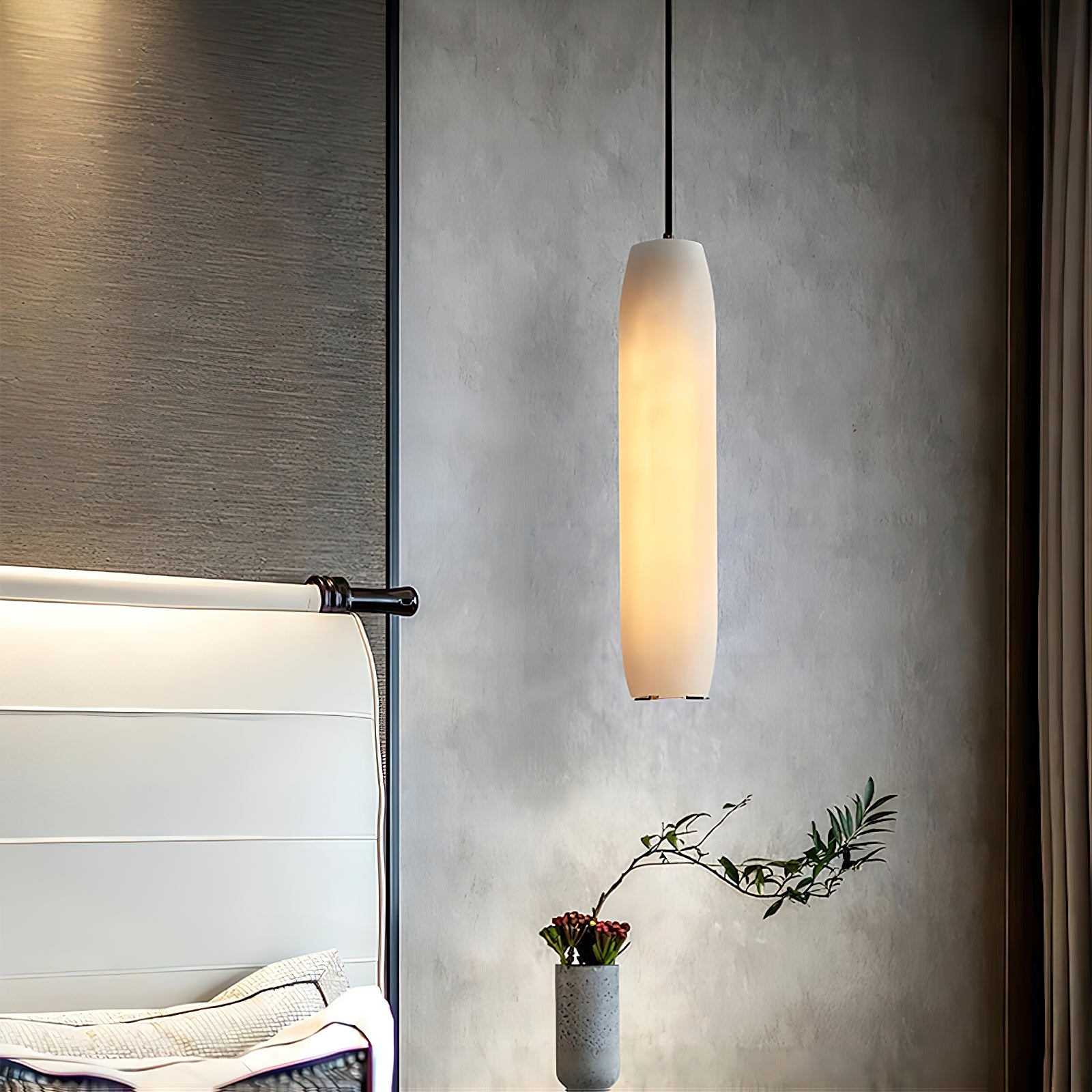 Alabaster Flute Pendant Light T1660