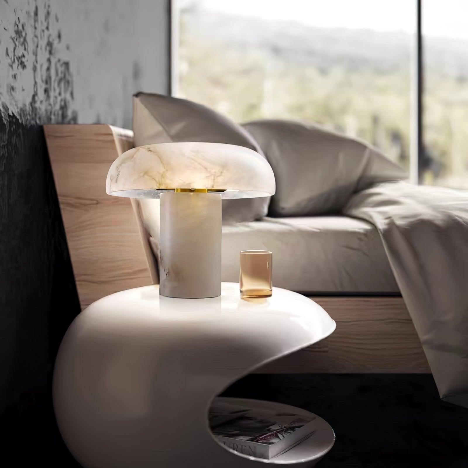 Creative Minimalist Luxury Alabaster Table Lamp For Bedroom M344