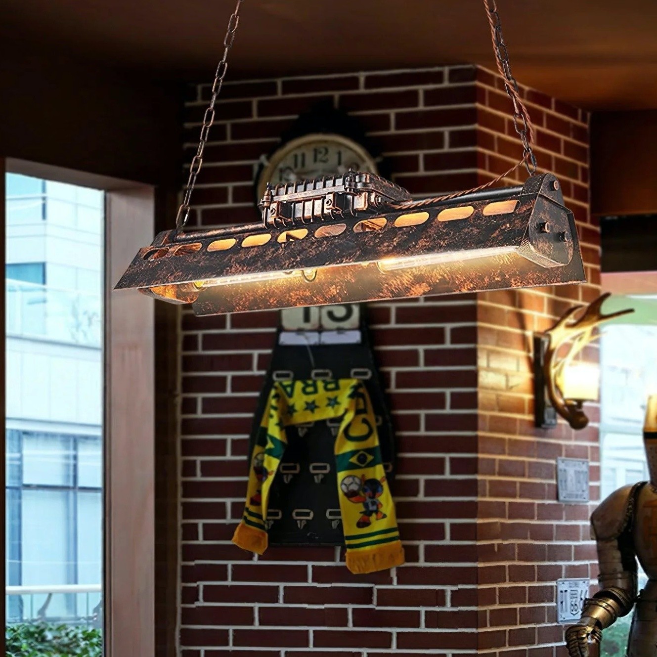 Vintage Industrial Loft Chandelier - Steampunk Style Lighting S222