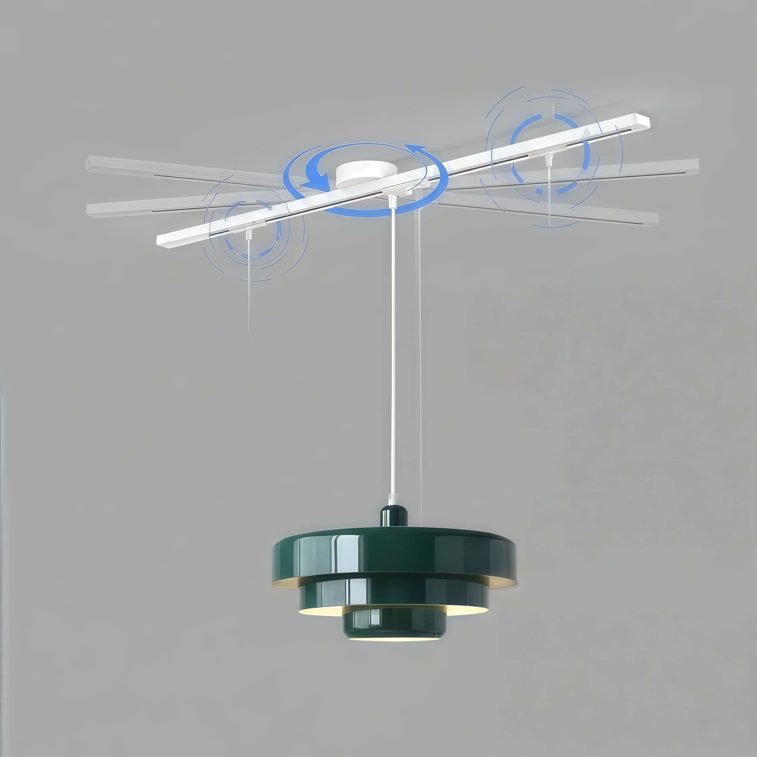 Axitra Rotatable Pendant Light Ceiling Rail – Sleek Adjustable Track for Pendant Lights Contemporary N21