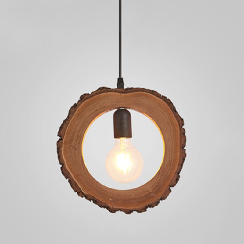 Annulus Wooden Pendant Light