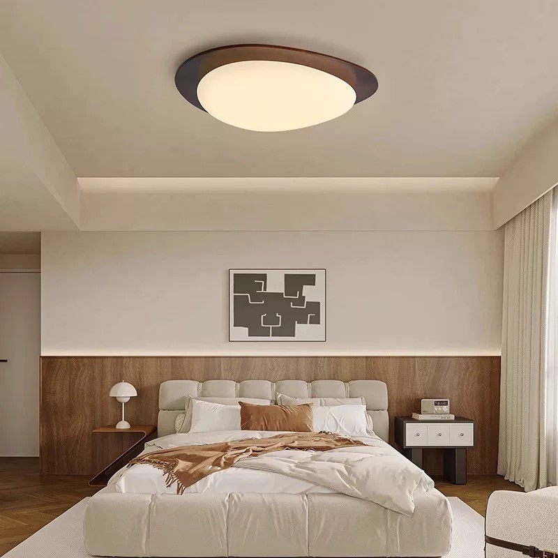 Pebble Walnut Ceiling Light M335