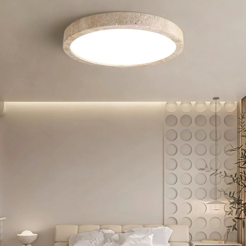 Round Ceiling Light - Nordic Travertine for Living Room S298