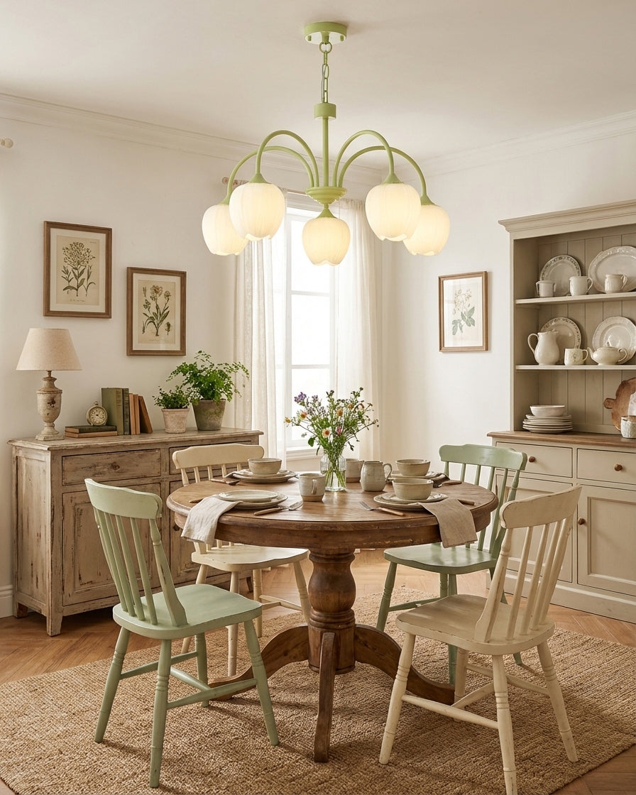 Tulip Matcha Chandelier T1588