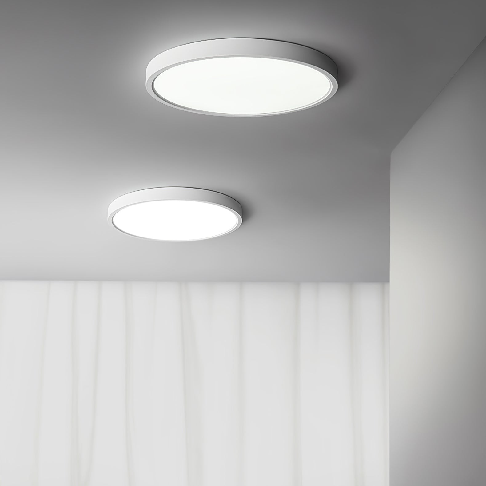 Minimalist Modern Round Acrylic Ceiling Light For Bedroom M395