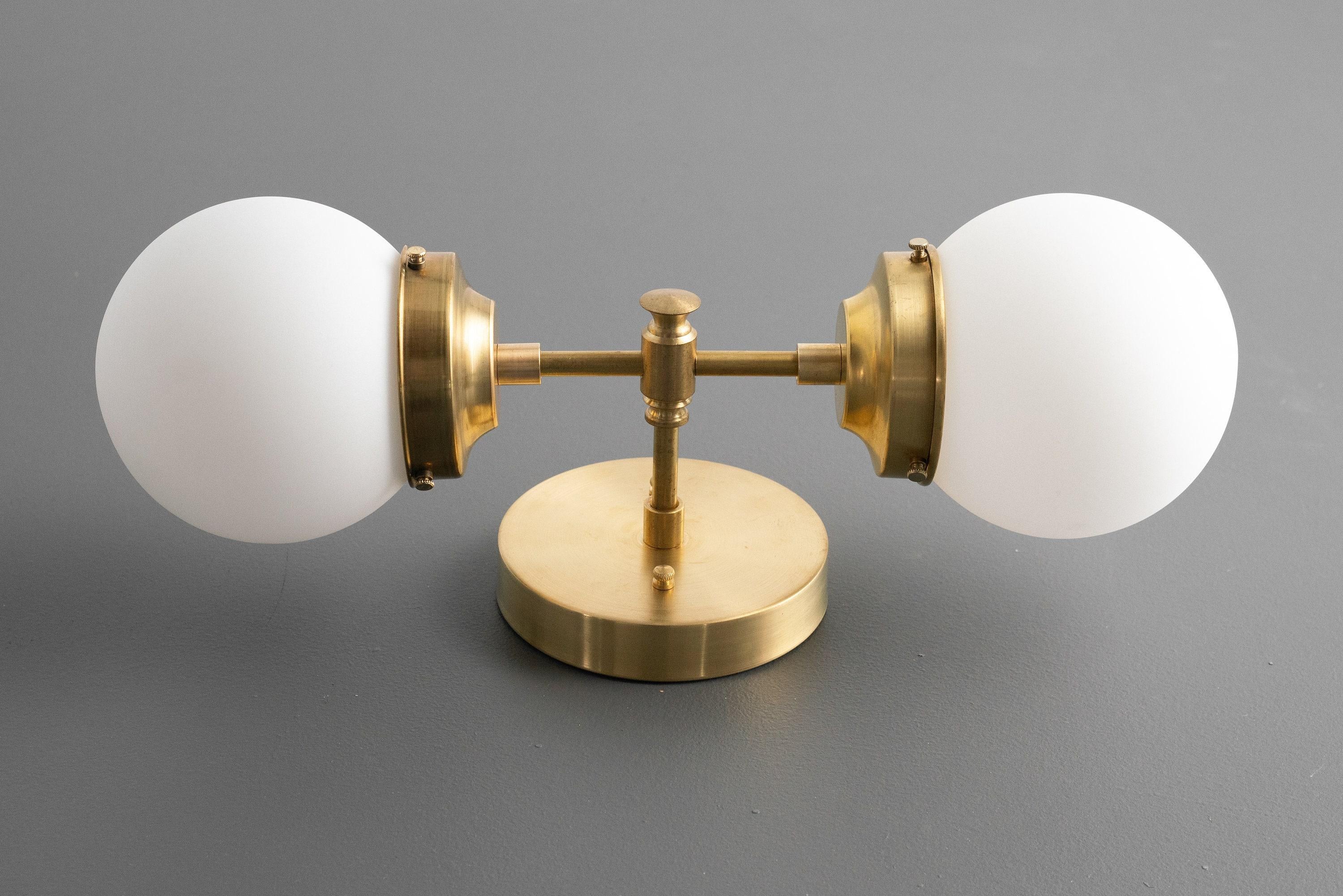 Lumio Globe Modern Geometric Sconce - Two Light Bathroom Vanity Lighting T346