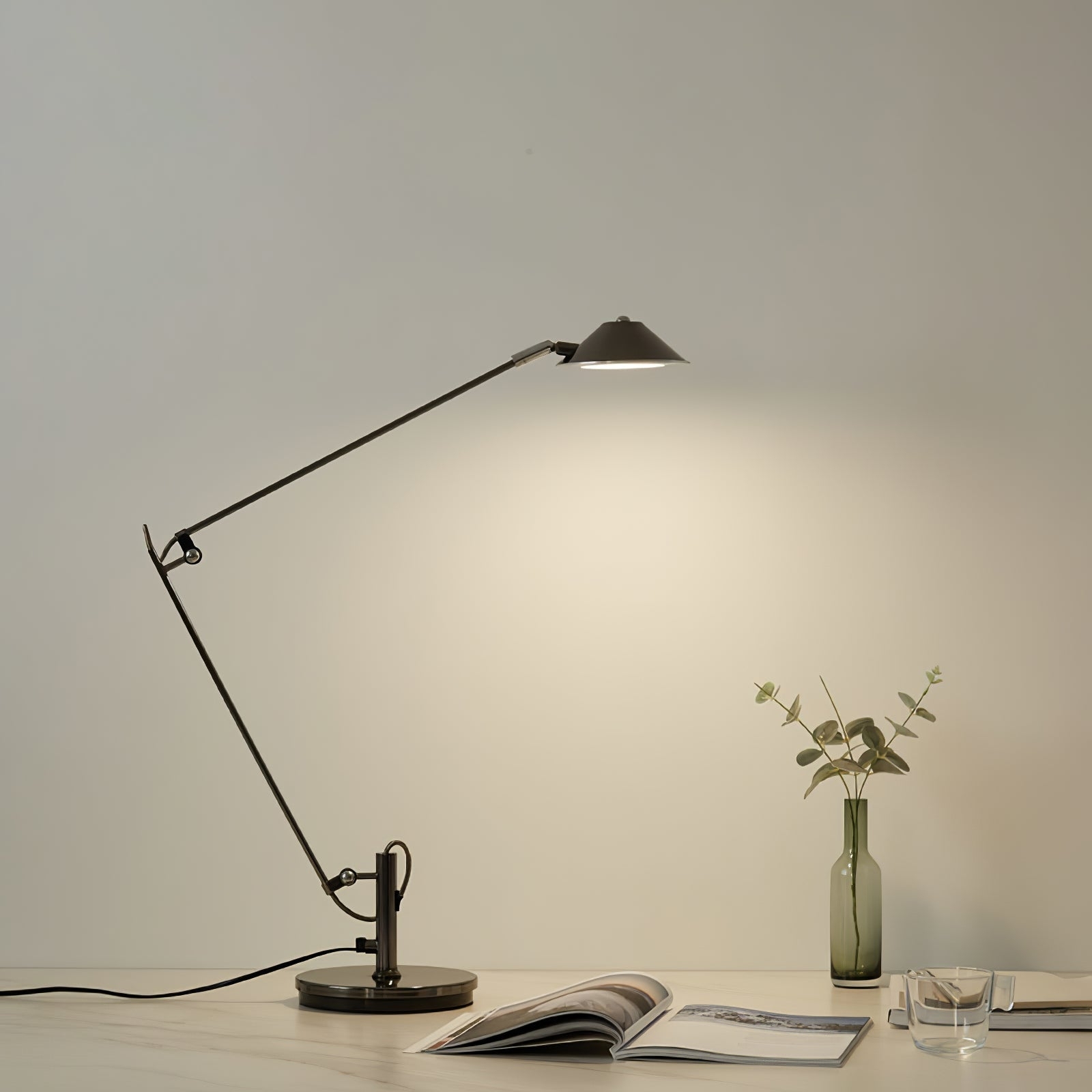 Adjustable Black Office Task Lamp T1596