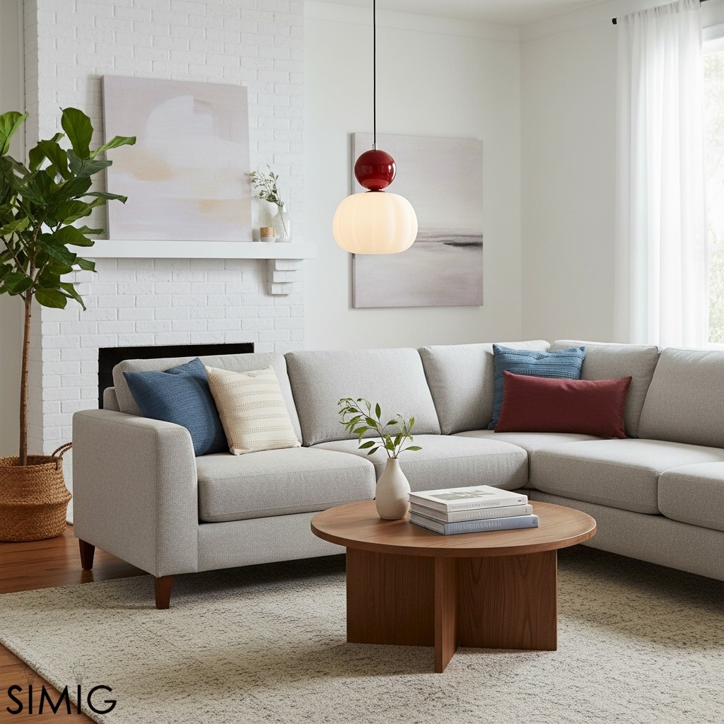 Ornavigo Cream Bauhaus Pumpkin Pendant — Living Room & Dining Area S199
