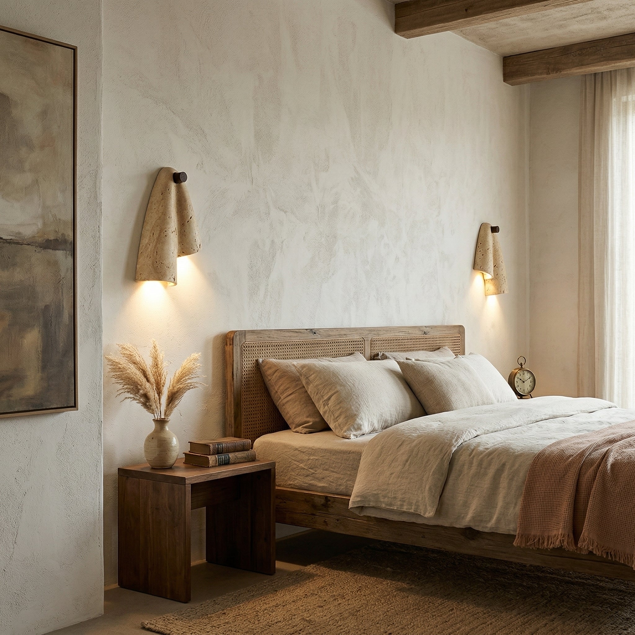 Pearlmont Travertine Wall Lamp T1988